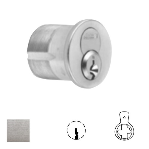 1080 Series IC Mortise Cylinder Satin Chrome