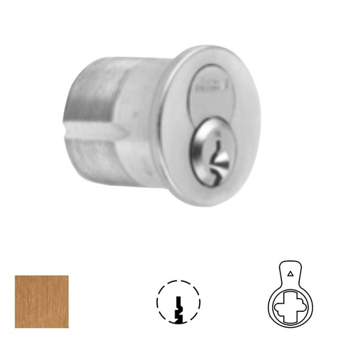 1080 Series IC Mortise Cylinder Satin Bronze