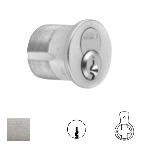 1080 Series IC Mortise Cylinder Satin Chrome