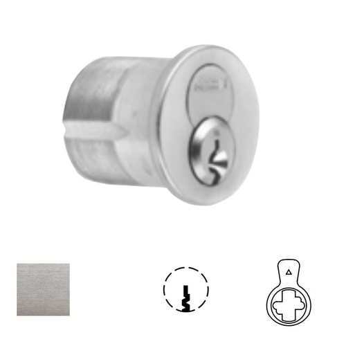 1080 Series IC Mortise Cylinder Satin Chrome