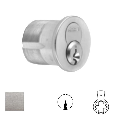 1080 Series IC Mortise Cylinder Satin Chrome