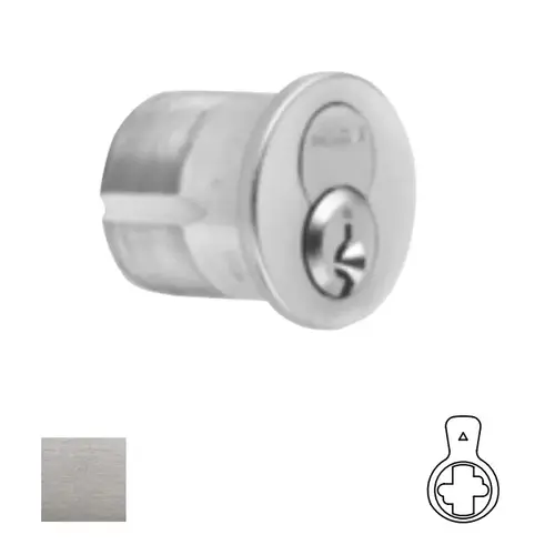 1080 Series IC Mortise Cylinder Satin Chrome