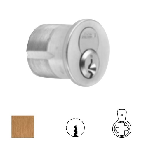 1080 Series IC Mortise Cylinder Satin Bronze