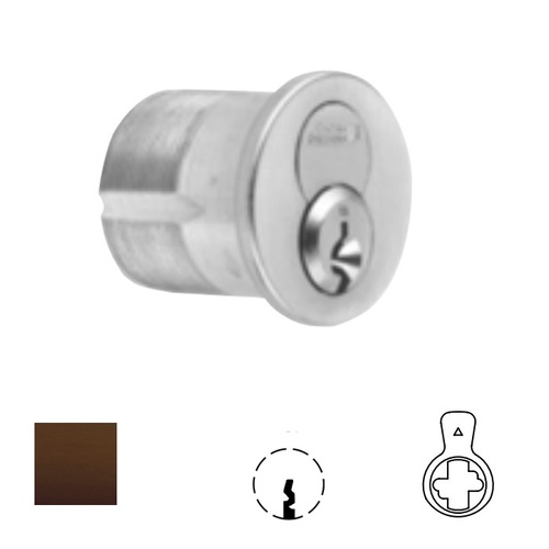 1080 Series IC Mortise Cylinder Oil Rubbed Dark Bronze