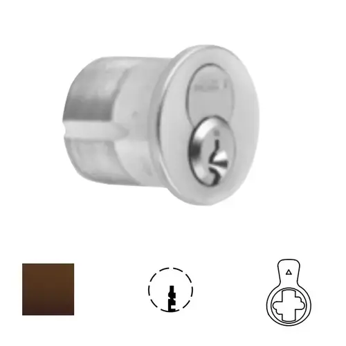 1080 Series IC Mortise Cylinder Oil Rubbed Dark Bronze