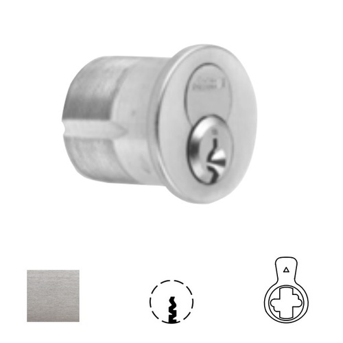 1080 Series IC Mortise Cylinder Satin Chrome