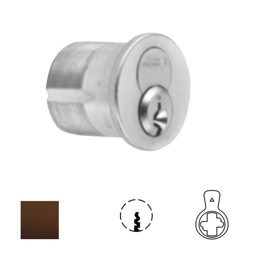 1080 Series IC Mortise Cylinder Oil Rubbed Dark Bronze