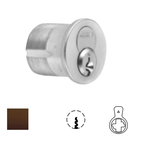 1080 Series IC Mortise Cylinder Oil Rubbed Dark Bronze