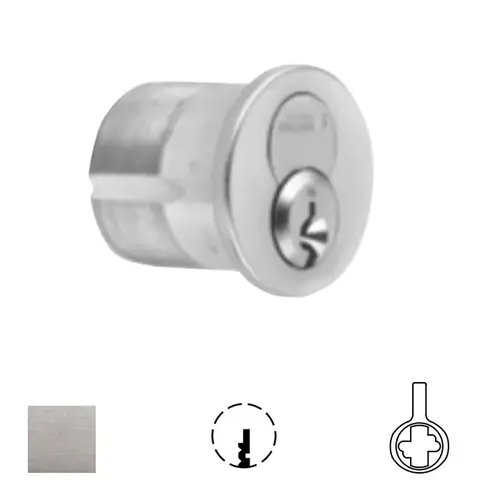 1080 Series IC Mortise Cylinder Satin Chrome