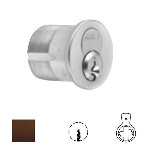 1080 Series IC Mortise Cylinder Oil Rubbed Dark Bronze