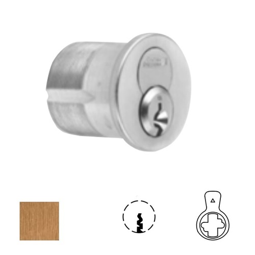 1080 Series IC Mortise Cylinder Satin Bronze