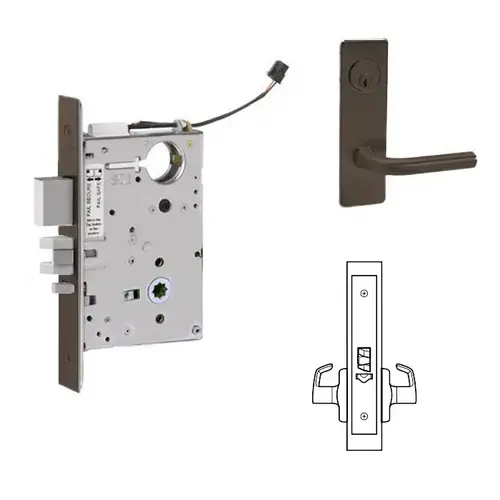 ML20915 Mortise Electrified Lever Lockset x REX Oil Rubbed Dark Bronze