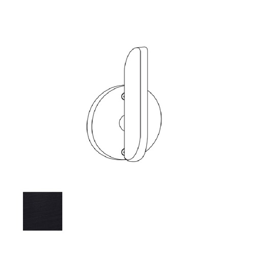 ADA Thumbturn for L Mortise Lock, Matte Black