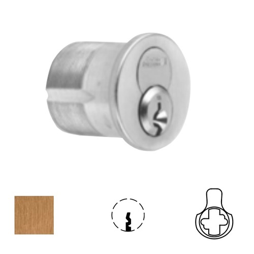 1080 Series IC Mortise Cylinder Satin Bronze