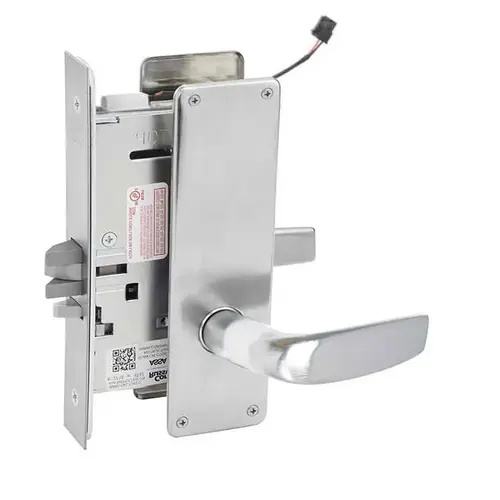 ML20906 Mortise Electrified Lever Lockset Satin Chrome