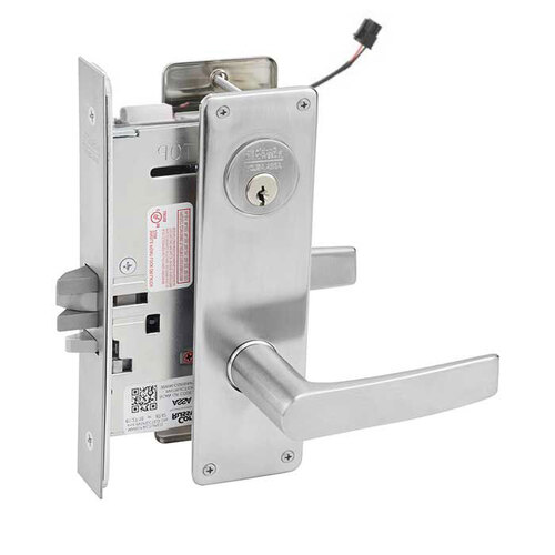 ML20906 Mortise Electrified Lever Lockset x REX Satin Chrome