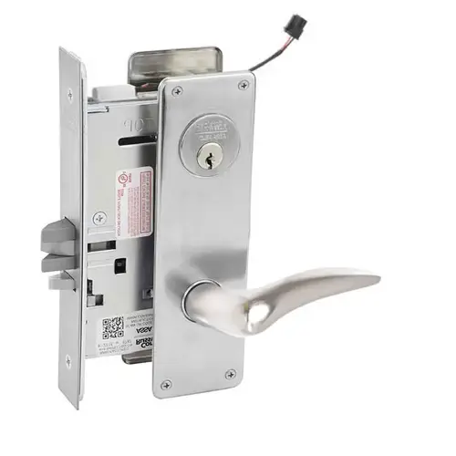 ML20932 Mortise Electrified Lever Lockset Satin Chrome