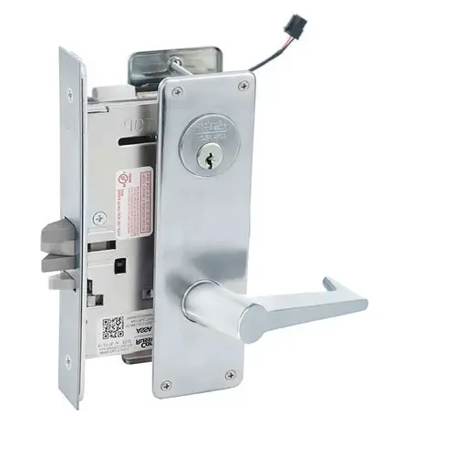 ML20906 Mortise Electrified Lever Lockset x REX Satin Chrome