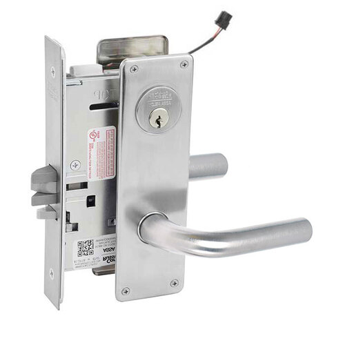 ML20906 Mortise Electrified Lever Lockset x REX Satin Chrome