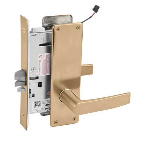 ML20907 Mortise Electrified Lever Lockset Satin Bronze