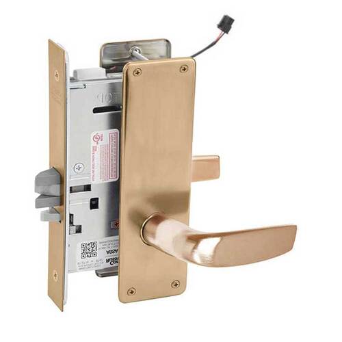 ML20907 Mortise Electrified Lever Lockset Satin Bronze