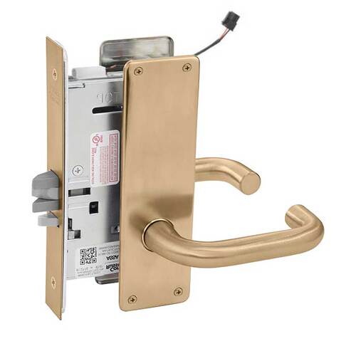 ML20907 Mortise Electrified Lever Lockset x REX Satin Bronze