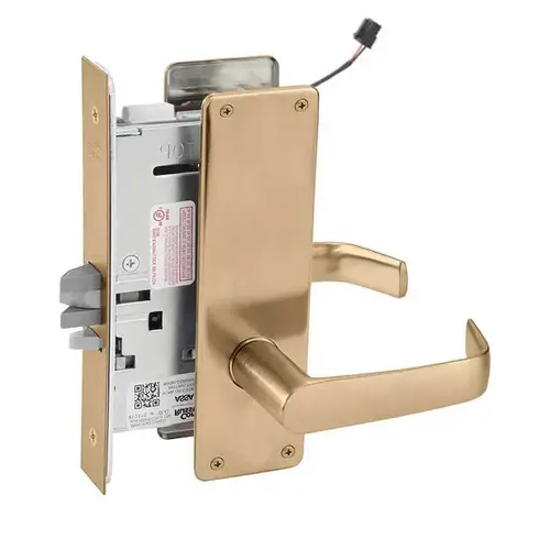 ML20914 Mortise Electrified Lever Lockset x REX Satin Bronze