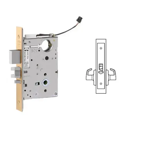 ML20907 Mortise Electrified Lever Lock Body Only Satin Bronze