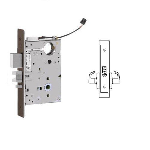 ML20907 Mortise Electrified Lever Lock Body Only Oil Rubbed Dark Bronze