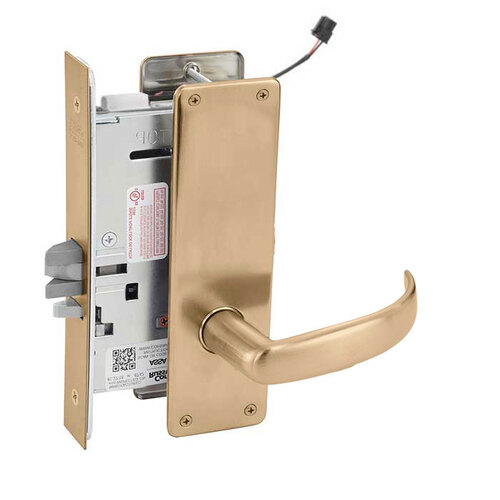 ML20907 Mortise Electrified Lever Lockset x REX Satin Bronze