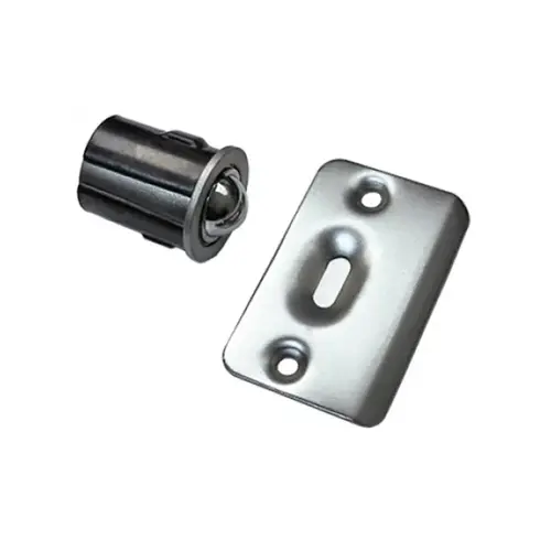 ADJUSTABLE DRIVE-IN BALL CATCH Satin chromium plated