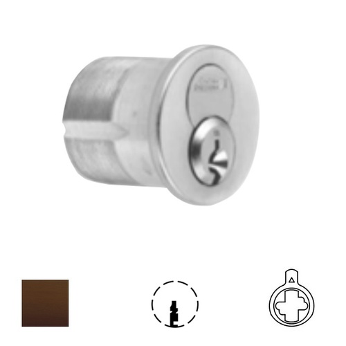 1080 Series IC Mortise Cylinder Oil Rubbed Dark Bronze