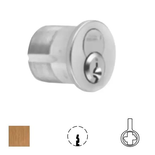 1080 Series IC Mortise Cylinder Satin Bronze