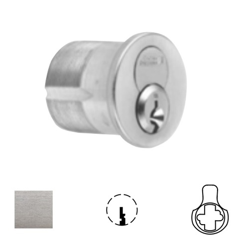 1080 Series IC Mortise Cylinder Satin Chrome