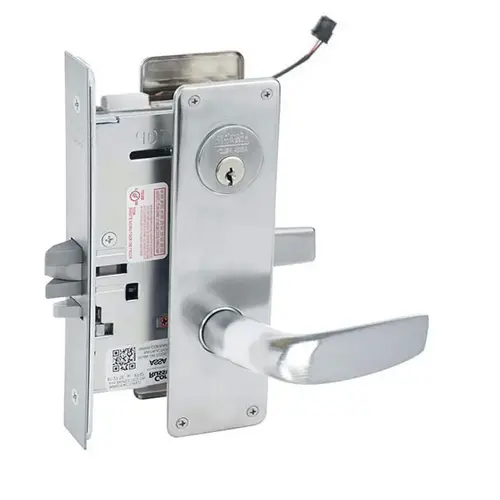 ML20932 Mortise Electrified Lever Lockset x REX Satin Chrome