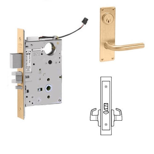 ML20915 Mortise Electrified Lever Lockset Satin Bronze