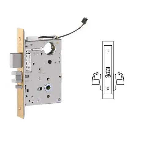 ML20915 Mortise Electrified Lever Lock Body Only x REX Satin Bronze