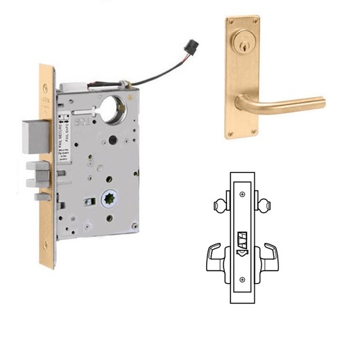 ML20932 Mortise Electrified Lever Lockset Satin Bronze