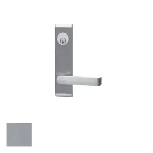 19 Series Exit Device Lever Trim, Aluminum Painted