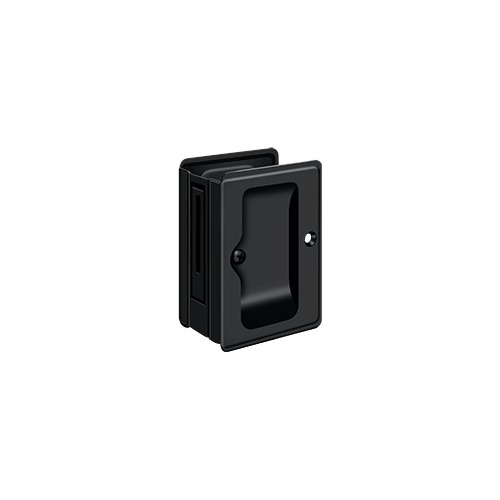 Pocket Door Lock-Passage Matte Black