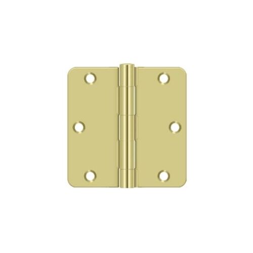 Residential Steel Hinge Bright Polished Brass