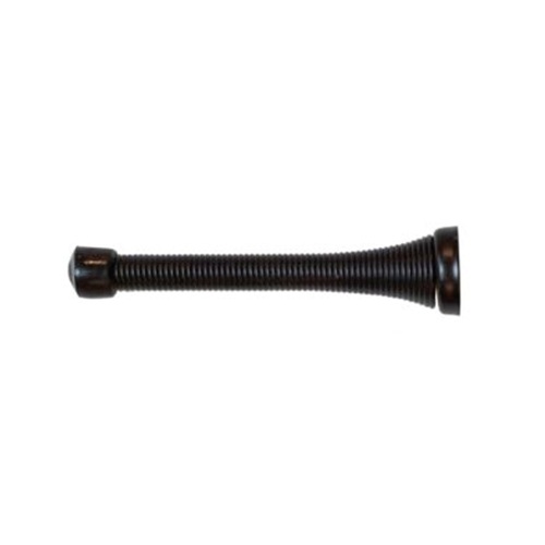 3-3/4" Spring Door Stop Black