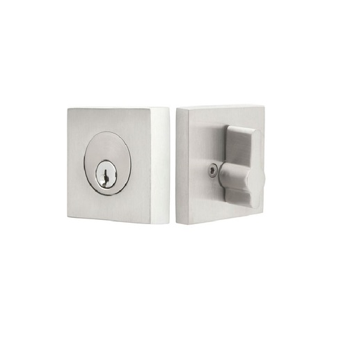 Single Cylinder, Square Deadbolt Stainless Steel