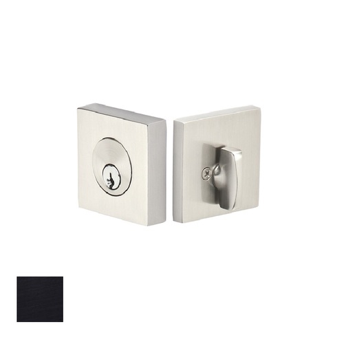 Single Cylinder Square Deadbolt Matte Black