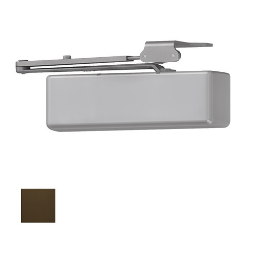 Super Smoothee Heavy Duty Adjustable 1-6 Surface Mounted Regular Door Closer with TBSRT Thru Bolts 695 Dark Bronze Finish