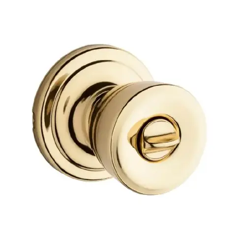 Abbey Privacy Knob Bright Polished Brass