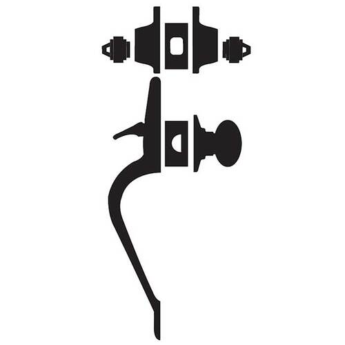 F62 Addison Double Cylinder Handleset with Siena Entrance Knob Satin Nickel