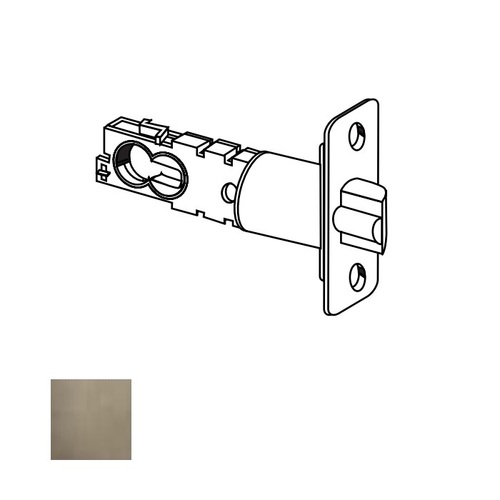 Radius Corner Faceplate Latch 1" x 2 1/4" with Firecup and 1 1/8" Adaptor Satin Nickel Blackened