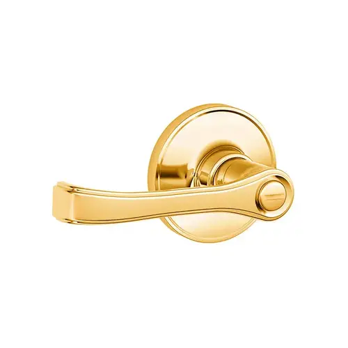 J40 Torino Privacy Lever Lock in Vis Pack Bright Polished Brass