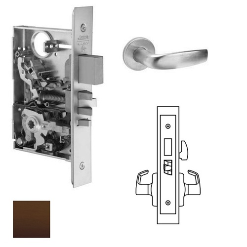 ML2020 Mortise Privacy Lockset Lever Trim Only Oil Rubbed Dark Bronze